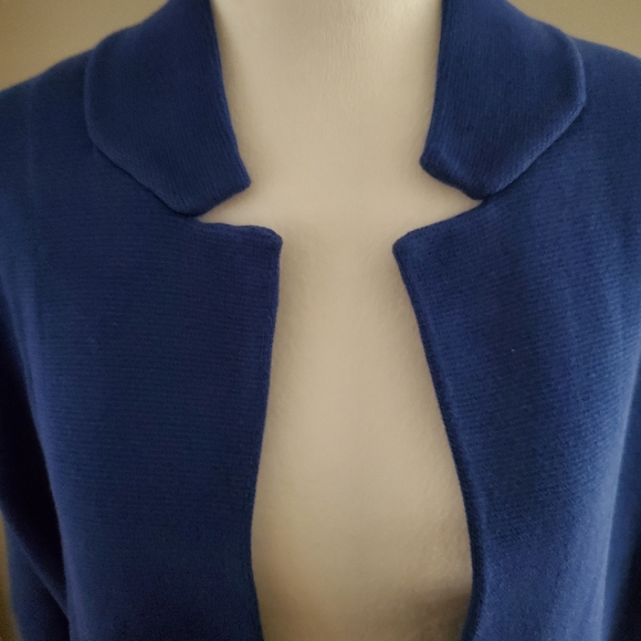 Talbots blue long sweater. NWT - Picture 2 of 6